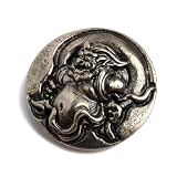 [silver KYASYA]風神 コンチョ ネジ式 財布 ウォレット 飾りボタン 風師 スマホケース レザー ハンドメイド カスタム パーツ アンティーク シルバー メンズ 男性