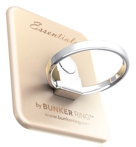 Bunker Ring Essentials【Matte 6 Color】iPhone5S/iPhone5C/iPhone5/iPhone4S/iPad mini/iPad2/iPad/iPod/Galaxy/Xperia/Arrows/ELUGA/HTC/URBANO・各種スマートフォン/各種タブレット対応・落下防止・スタンド機能・着脱可能【正規輸入品】UDBREMG006 (Matte Gold)