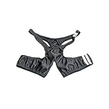 [PredatorRat] プレデターラット グラビアの紙魚丸 Tバックスパッツ ライン入り」ストレッチレザー黒×白ライン