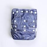 SUNNY BABY 薄型ワンサイズ布おむつカバー ジーンズ柄