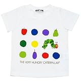 2017年 夏物 はらぺこあおむし 天竺 フルーツドット柄 半袖Ｔシャツ THE WORLD OF ERIC CARLE ホワイト◇95cm
