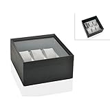 Andrea 時計収納ボックス グレーウッド 20x20x11 cm AX64341