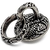 [silver KYASYA] 双魚 唐草模様 アラベスク コンチョ 飾りボタン ねじ式 財布 ウォレット スマホケース レザー Tシャツ ハンドメイド カスタム パーツ