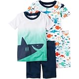 Carter's(カーターズ) 4ピースサンフィットコットンパジャマ ブルー パジャマ 12ヶ月【並行輸入】