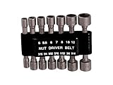 SE 75914SD 14-Piece Power Nut Driver Set with Belt Clip, (7) SAE & (7) Metric by Sona Enterprises [並