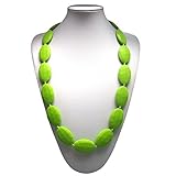 Lil' Jumbl Baby Teething Necklace | Organic Food Grade Silicone | BPA-Free (Green) [並行輸入品]