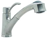 Premier Faucet 284455 Sanibel Lead Free Single Handle Pull-Out Kitchen Faucet, PVD Brushed Nickel [並