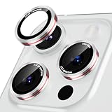 Podick レンズカバー iPhone 14 Pro/14 ProMax用 カメラカバー かっこいい 高透過率 9H強化ガラス アルミ合金 耐衝撃 いphone14pro/14ProMax カメラ保護 薄型 キズ防止 露出オーバー防止 気泡ゼロ 指紋防止 貼り付け簡単 アイフォン14プロ/14プロマックス 対応 独立型レンズプロテクター シルバー