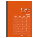 ロジカルダイアリー 2025年 月間ノートタイプＢ／Ａ５／オレンジ NS-A502-25BO【PT1】