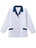 UNIWEAR(ユニウェア) レディース スモック SL-551 紺ストライプ M ( 9号 ) （ 日本製生地使用 ）