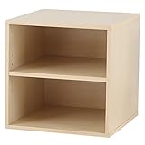 インテリア 家具 便利 おしゃれ ユニットBOXラック (コンビネーションラック) 2段 幅39cm×高さ39cm UNB-2S-1NA ナチュラル