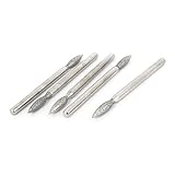 uxcell ダイヤモンドバー　ダイヤモンドマウントポイント　火炎の形状　バフ研磨　5個入り