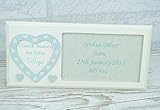 Baby PersonalisedフォトフレームブルーThank Heaven for Little Boysギフトf1053b / P