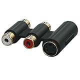 アクロス S端子RCA延長アダプタ AVC-204