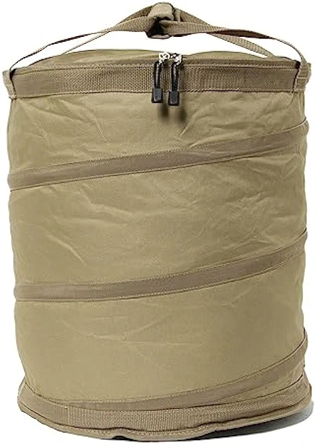 [ビジョンピークス] ポップアップトラッシュボックス ポップアップトラッシュバケット VP160309J13 コヨーテ 直径40×H45cm 大容量 55L 折りたたみ コンパクト収納 固定ボタン付き 底面ターポリン素材