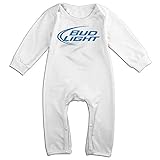 Kamifa カミファ バドワイザー アメリカ ビール 世界一 長袖ベビー服 ジャンプスーツ 幼児 暖かい White 6 M