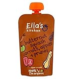 Ella's Kitchen Butternut Squash Carrots, Apples + Prunes 120g (Pack of 2) - エラのキッチンニホンカボチャ、ニンジン、リンゴ+