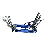 Sharplace ミニ 六角レンチセット　8本　折りたたみ式　作業　工場　メンテナンス
