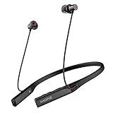 1MORE Bluetooth イヤホン アクティブ ノイズキャンセリング LDACコーデック対応 最大20時間連続再生 Hi-Res ENCマイク内蔵 通話対応 IPX5防水 デュアルドライバー搭載 ネックバンド インナーイヤー型 ANC ワイヤレスイヤホン Bluetooth 5.0 マグネット収納 EHD9001BA (ブラック)