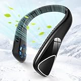 首掛け扇風機 羽根なし ネッククーラー 5000mAh大容量 携帯扇風機 3段階風量調節 大風量 Type-C充電式 静音 軽量 花見/キャ