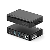 ALOGIC ユニバーサル ツインHDドッキングステーション USB-CとUSB-A対応 デュアルディスプレイ 1080p @ 60Hz