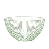blisscomdep Unique Household Iron Artスナックボウルフルーツバスケット、コンテナトレイホルダーキッチン野菜ラックストレージツールテーブル装飾ギフト – グリーン/ブ