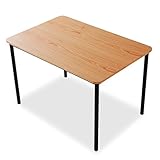 LOWYA （ロウヤ） ダイニングテーブル 天然木 突板 シンプルデザイン 木製ダイニングテーブル テーブル単品 幅120cm ナチュラル/ブラック