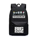 韓流グッズ ファッション 可愛 BIGBANG MADE VIP ビッグバン GD TOP SOL VI D-LITE 10周年記念 バッグ リュックサック (ブラック)
