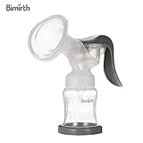 Bimirth 手動乳房ポンプ セーフ BPAフリー 180°回転 快適なソフト 軽量 大きいサイズ 乳解消剤 ポータブルミルクポンプ
