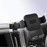 LUWU アルファード・ヴェルファイア30系専用スマホホルダー 【黒木目調、延長アーム付き、角度調節がさらに自由に】 携帯ホルダー スマホスタンド アルファード 30 アクセサリー ヴェルファイア カスタムパーツ