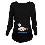 Linyuan ファッション Lovely Maternity Tシャツ T Shirt Women's Size Hi Baby Cute Funny Pregnancy T Shirt K137