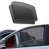 車窓日よけ サンシェード メッシュカーテン B-M-W 5シリーズ G30 (2017~現行) 車 ウィンドカバー カーテン 車用 網戸 カバー サンシェード 遮光 断熱 日焼け防止 防紫外線 着脱簡単 マグネット吸着 (前席用2枚)