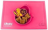 Placemat and Plate Suction Silicone by Lilbaby (Bird, Pink) by Lilbaby