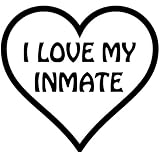 ハートの囚人、in a Heart、ビニール車デカール、複数の色、複数のサイズ 20-by-20 inches レッド INMATE 'R20'