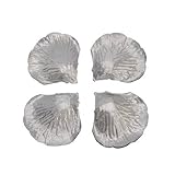SODIAL(R) 500x シルバーシルクローズの花びら