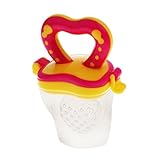 Baoblaze 全4色　赤ちゃん離乳食フィーダー　 おしゃぶり　離乳食フィーダー　新鮮な果物　栄養摂取 - 赤