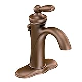 Moen 6600ORB Brantford One-Handle Low Arc Bathroom Faucet, Oil Rubbed Bronze [並行輸入品]