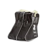 BLLendina　ブーツ収納袋 靴カバー ロングブーツ/ショートブーツ/レインブーツ/スノーシューズ 全て対応 マルチ収納ポケット 立体 収納ケース 透明 窓付き ポケット付き ほこり 汚れ防止 シューズカバー袋（S/1足　ブラック）