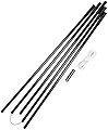 VANGO FIBREGLASS POLE SET 5 POLE SECTION (650 X 12.7MM)