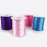 Mamimami Home サテンナイロンコード DIY 歯固め 歯がため おしゃぶり ガラガラ ママ　看護授乳ネックレス　アクセサリー コットンロープ 4個/ゼント [BPAフリー][FDA認可済]