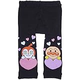 2015年 秋物 アンパンマン 10分丈 ハート柄レギンス【女の子】ANPANMAN ブラック◇70-80cm
