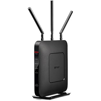 BUFFALO WiFi 無線LAN ルーター WXR-1750DHP/N 11ac 1300+450Mbps 4LDK 3階建向け 【iPhone8/X対応】