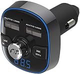 カシムラ Bluetooth FMトランスミッター フルバンド USB2ポート 4.8A 自動判定 ハンズフリー通話搭載 イコライザー機能 レインボーLED microSDカード音楽ファイル再生 12V/24V車対応 NKD-210