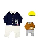 【子供服】 moujonjon (ムージョンジョン) しまうま・ライオンポケットトレーナーオール 70cm，80cm M54776