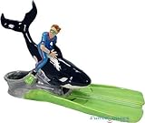 Happy Toes Swim Fin Diver with Killer Whale