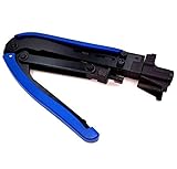 derblue f-type圧縮コネクタProfessionalワイヤCrimper同軸圧縮圧着ツールrg59 rg6 rg11