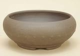 いよじ園 【盆栽鉢】 小石原焼/タイコ鉢丸（大）（焼締）【径：13cm 高：5.2cm】【小品鉢】