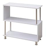 山善(YAMAZEN) ディスプレイラック 幅80 奥行30 3段 ホワイト MIR-3(WH)