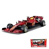 HTLNUZD ブラーゴ 1/43 F1 SF1000 セバスチャン ベッテル Bburago 1:43 2020 FERRARI FORMULA 1 F1 SF1000# 5 SEBASTIAN VETTEL シグネチャー シリーズレース スポーツカー ダイキャストカー Diecast Model ミニカー