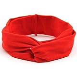 ヘッドバンド　ヘアアクセサリー　ヘアバンド　キッズ　子供用　女の子　ベビー　弾力　綿　0-7歳に　8色 (レッド)
